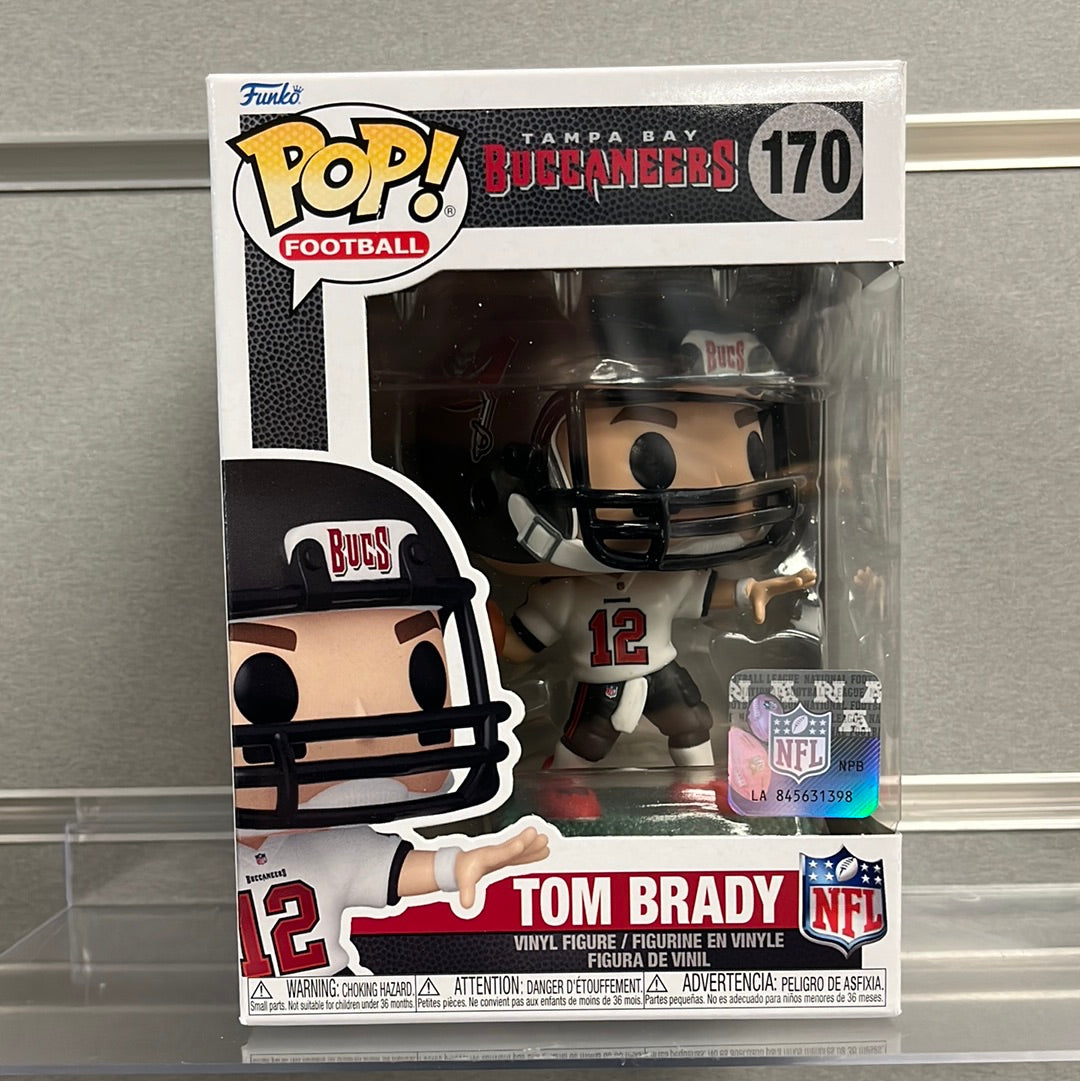 Tom Brady (White Away Jersey) Tampa Bay Buccaneers NFL Funko Pop Football  170