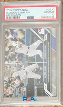 2024 Topps Now Aaron Judge/Shohei Ohtani Offseason PSA 10