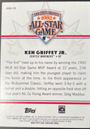 2025 Topps All Star Ken Griffey Jr.  MLB All-Star Game Greats (RAW)