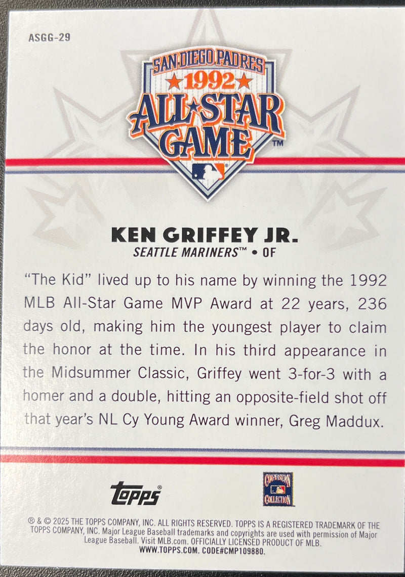 2025 Topps All Star Ken Griffey Jr.  MLB All-Star Game Greats (RAW)