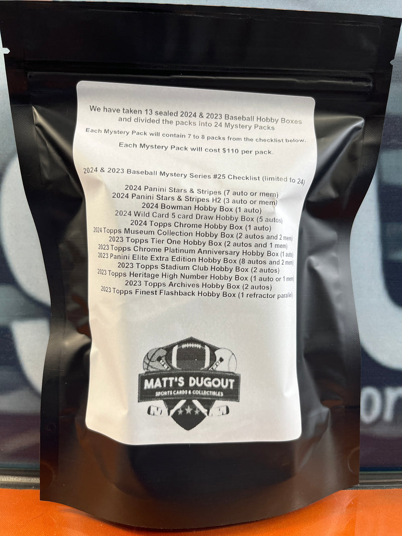 Matt’s Dugout Mystery Baseball Pack Series