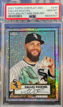 2021 Platinum Anniversary Dallas Keuchel Mini Diamond Refractor PSA 10