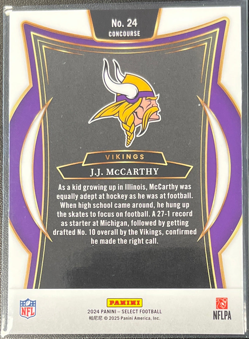 2024 Panini Select - JJ McCarthy RC