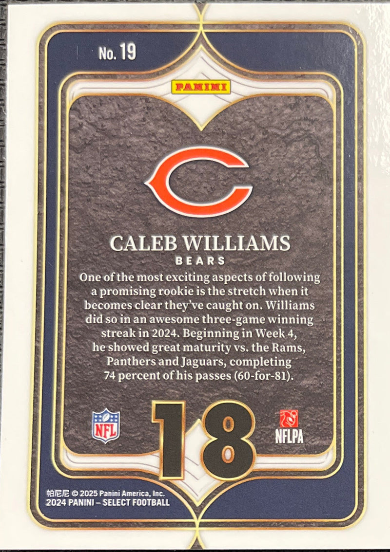 2024 Select Caleb Williams Select Numbers Insert