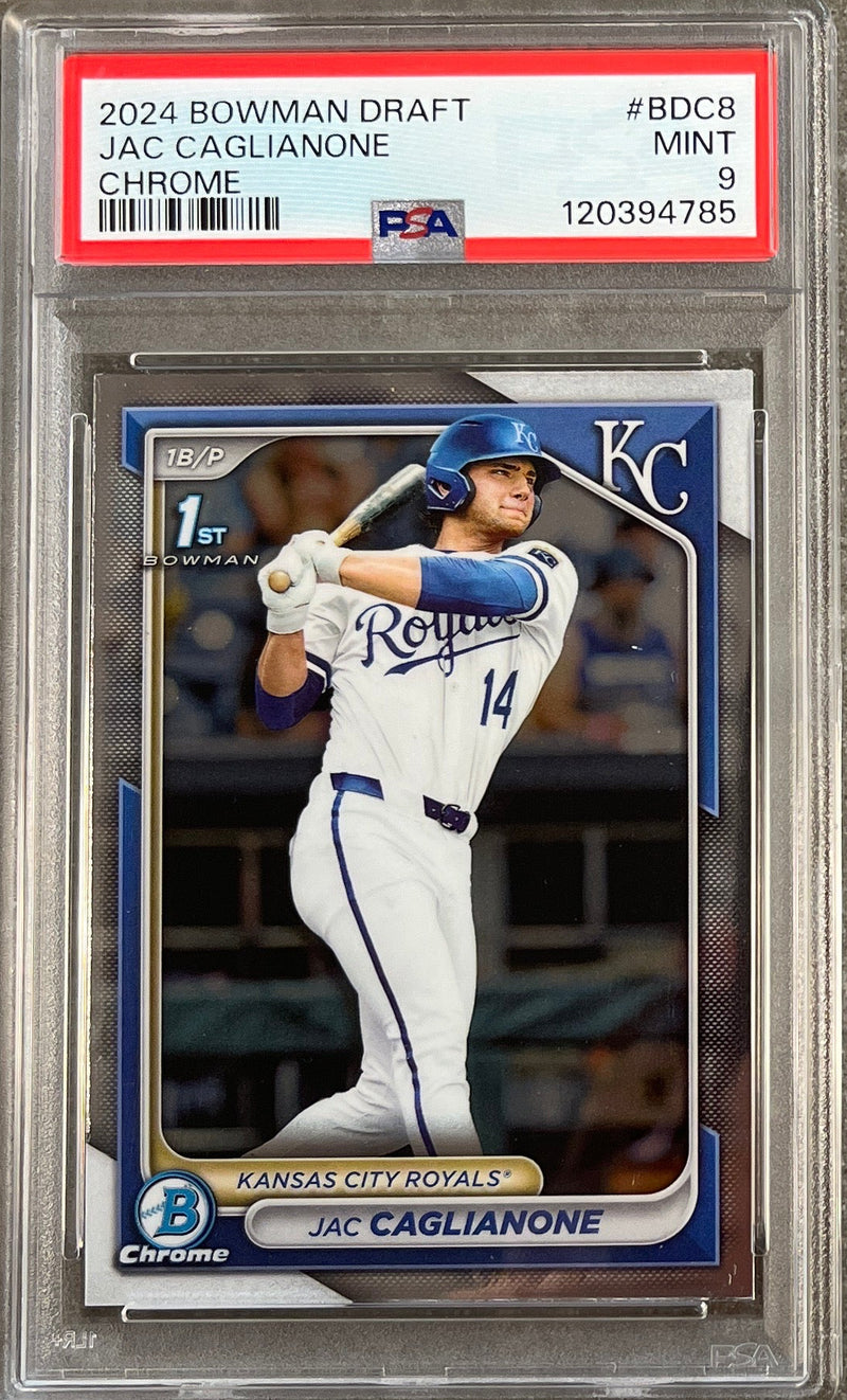 2024 Bowman Draft Jac Caglianone Chome PSA 9