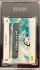 2020 Panini Origins Jalen Hurts Jersey Autographed SGC 10 Auto 10
