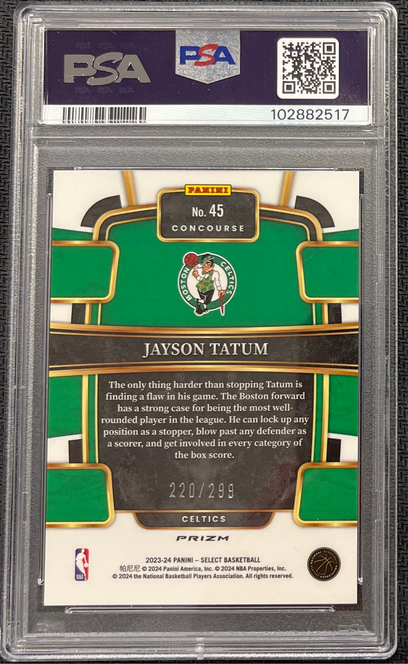 2023 Select Jayson Tatum Light Blue Prizm PSA 9
