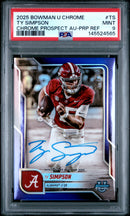 2025 BOWMAN UNIVERSITY CHROME  AUTOGRAPH