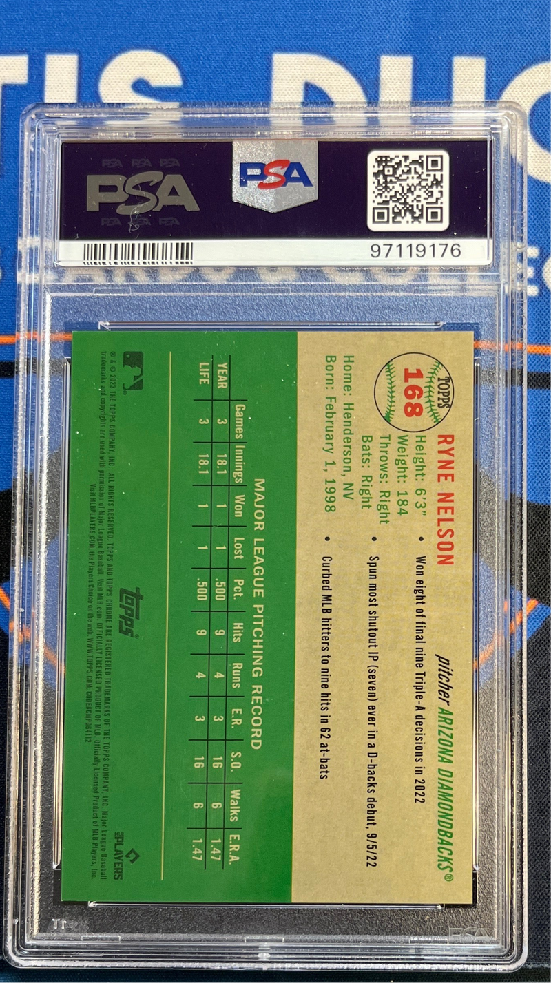 2023 Platinum Anniversary Ryne Nelson Toile Cream/Fchs LV Ref PSA 10