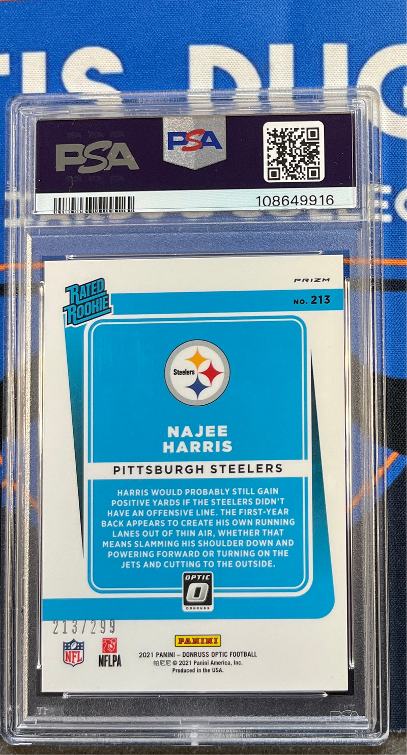 2021 Donruss Optic Najee Harris PSA 9