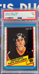 1989 O-Pee-Chee Mario Lemieux PSA 7