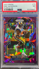 2021 Prizm Eric Dickerson Purple Ice PSA 7