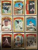 1972 Topps Full Complete Set Album Cards 1-787