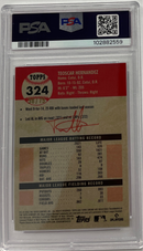 2022 Platinum Anniversary Teoscar Hernandez Rose Gold Refractor PSA 9