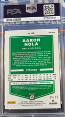 2021 Donruss Optic Aaron Nola Gold 08/10 card