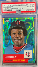 2022 Platinum Anniversary Rod Carew Aqua Lava Refractor PAA 10