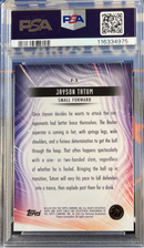 2023 Finest Jayson Tatum Finishers Blue Checkerboard PSA 9
