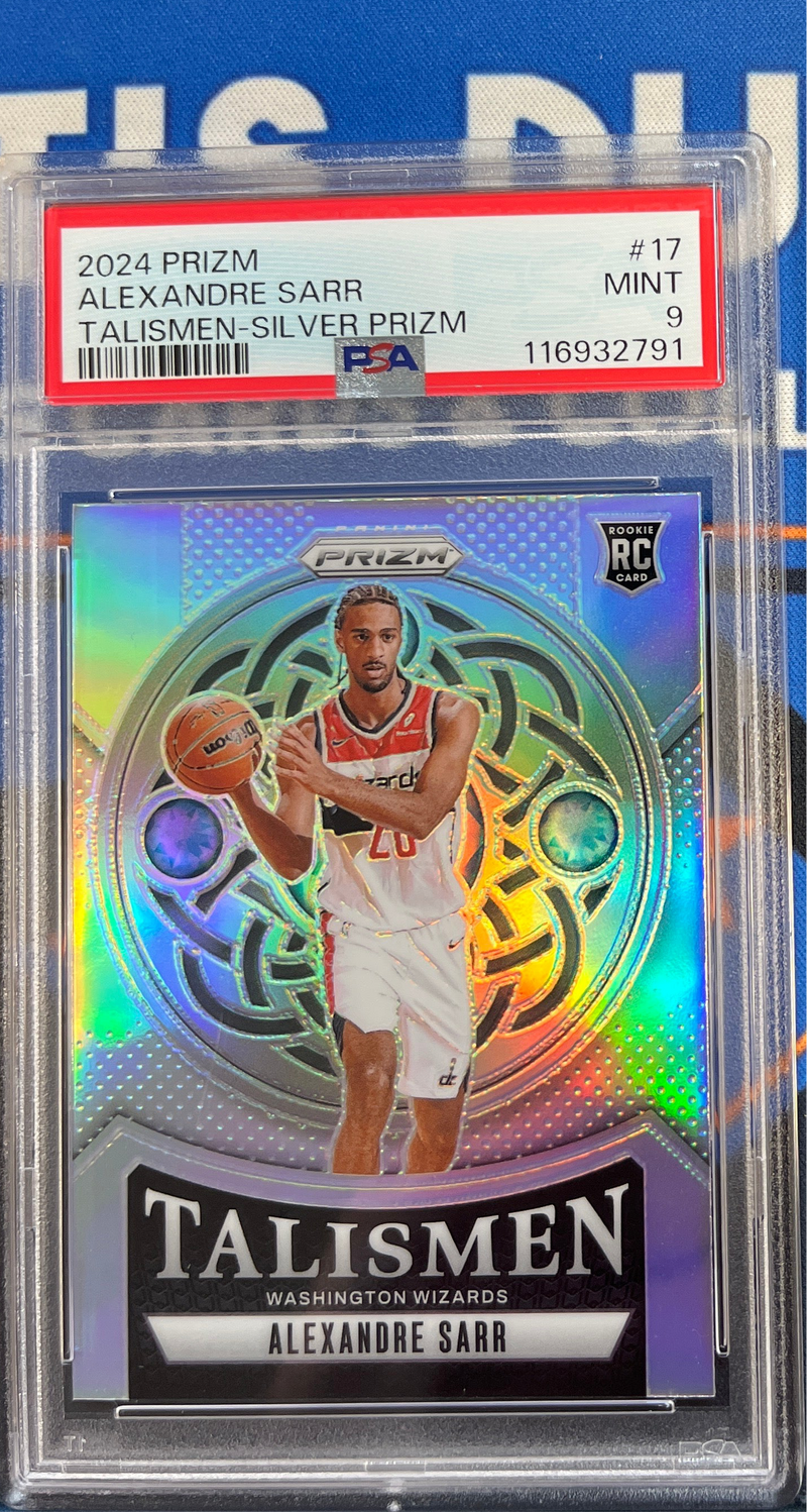 2024 Prizm Alexandre Sarr Talismen Silver PSA 9