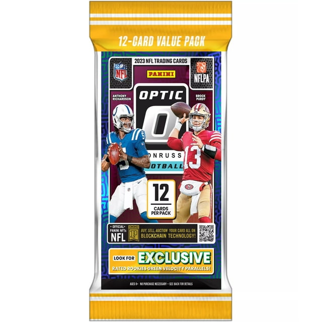 2023 Panini Donruss Optic Football Trading Cards Fat Pack