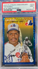 2023 Platinum Anniversary Tim Raines Blue Mini Diamond PSA 9