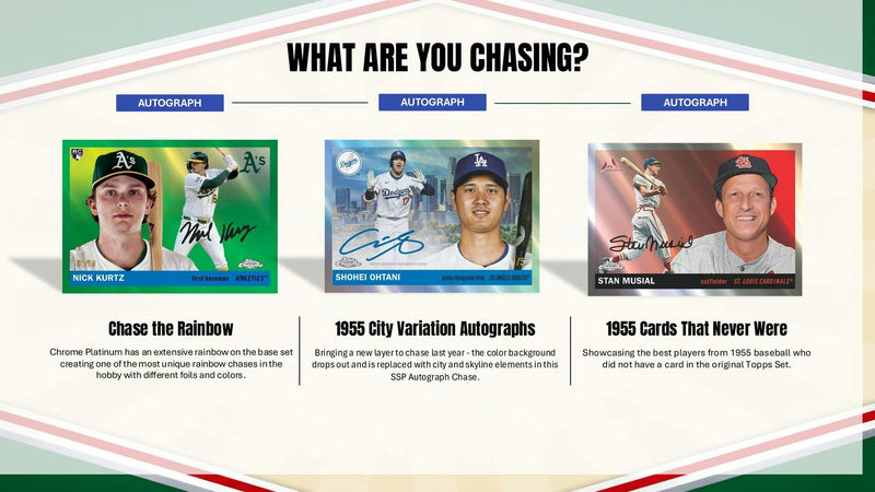 2025 Topps Chrome Platinum '55 Baseball Hobby Box