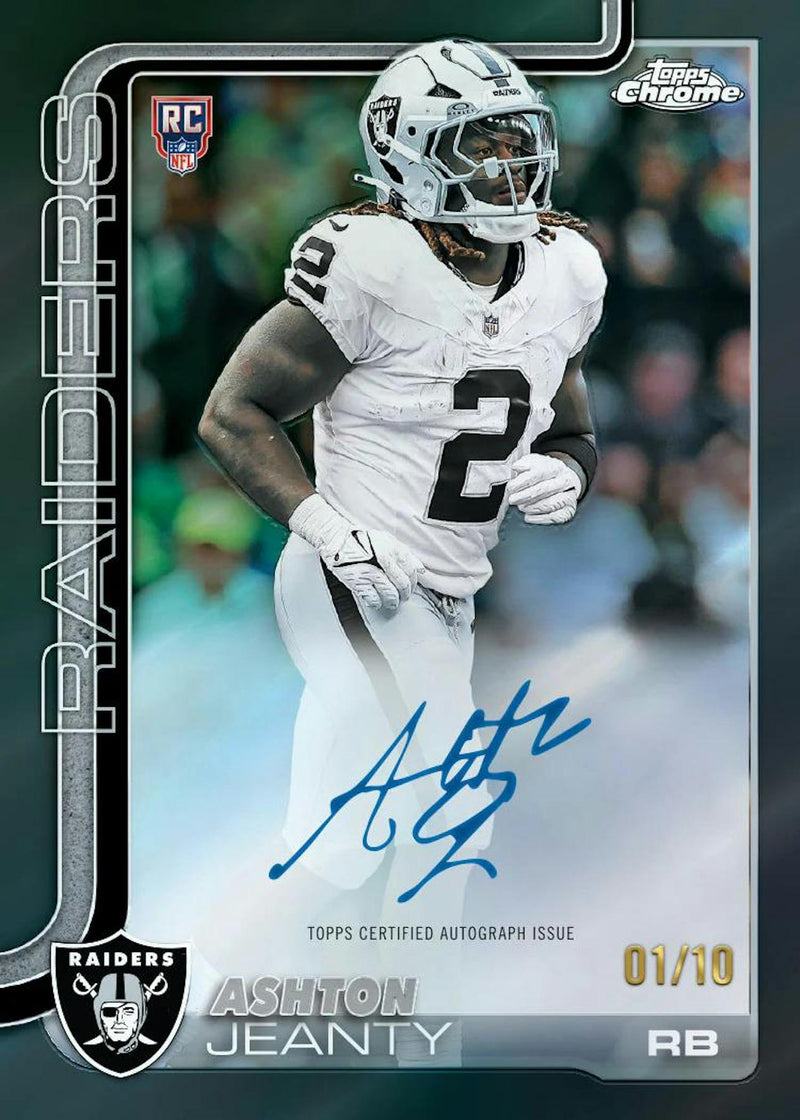 2025 Topps Chrome Football Hobby Box