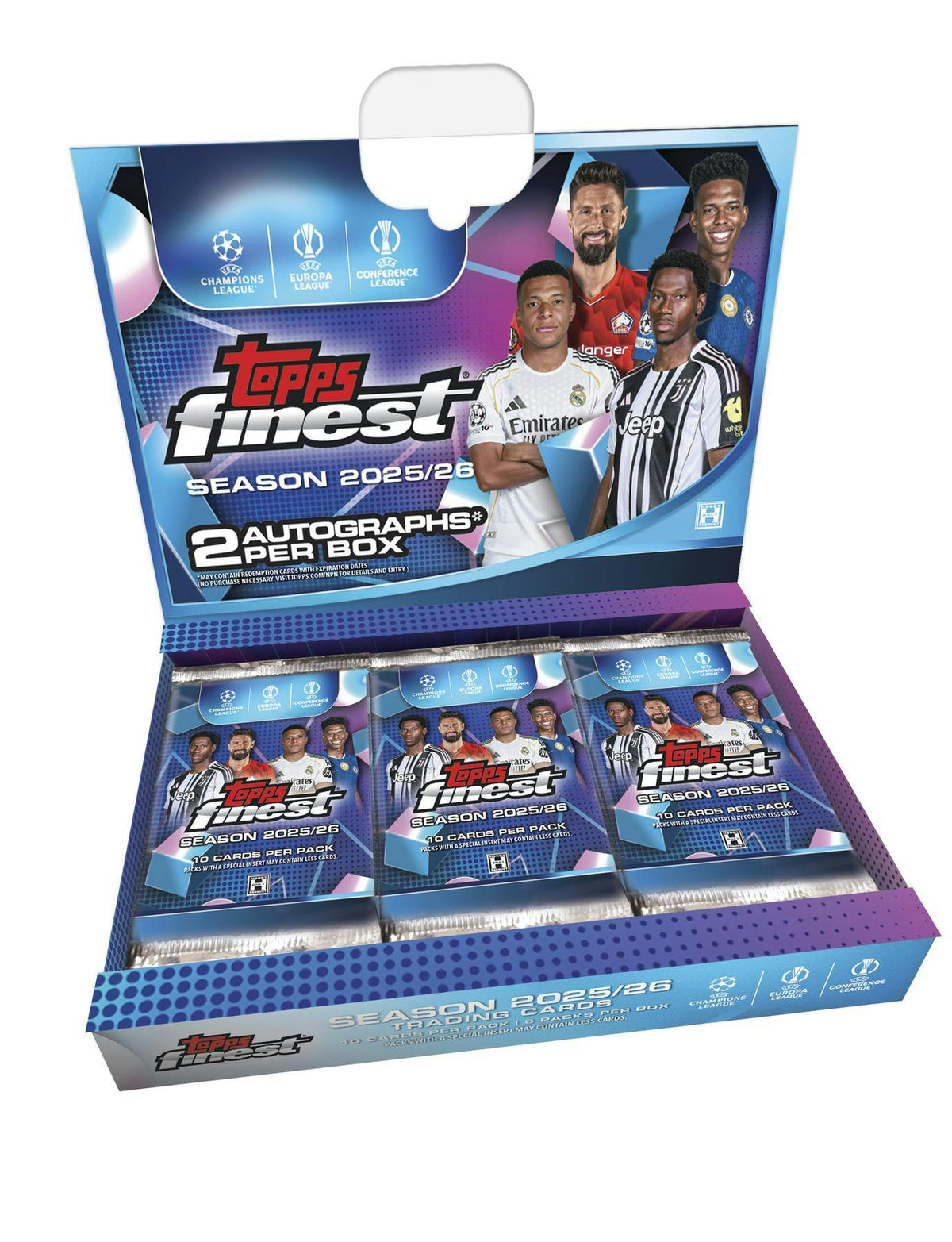 2025/26 Topps UEFA Club Competitions Finest Soccer Hobby Box
