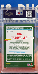 2023 Donruss Optic Tua Tagovailoa Wave PSA 9