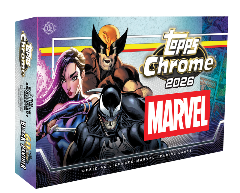 ​【シリアルあり】Topps Chrome 2026 Marvel 6枚セット 2026 Topps Marvel Comics Chrome Hobby Box