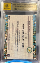 2022 Topps Pristine Mark McGwire Popular Demand Auto Relic Orange 18/25 BGS 9.5