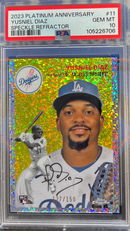 2023 Platinum Anniversary Yusniel Diaz Speckle Refractor PSA 10