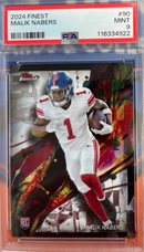 2024 Finest Malik Nabers PSA 9