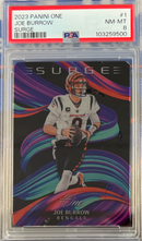 2023 Panini One Joe Burrow Surge PSA 8