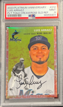 2023 Platinum Anniversary Luis Arraez Plt Toile Cream/Rose Gld Ref PSA 9