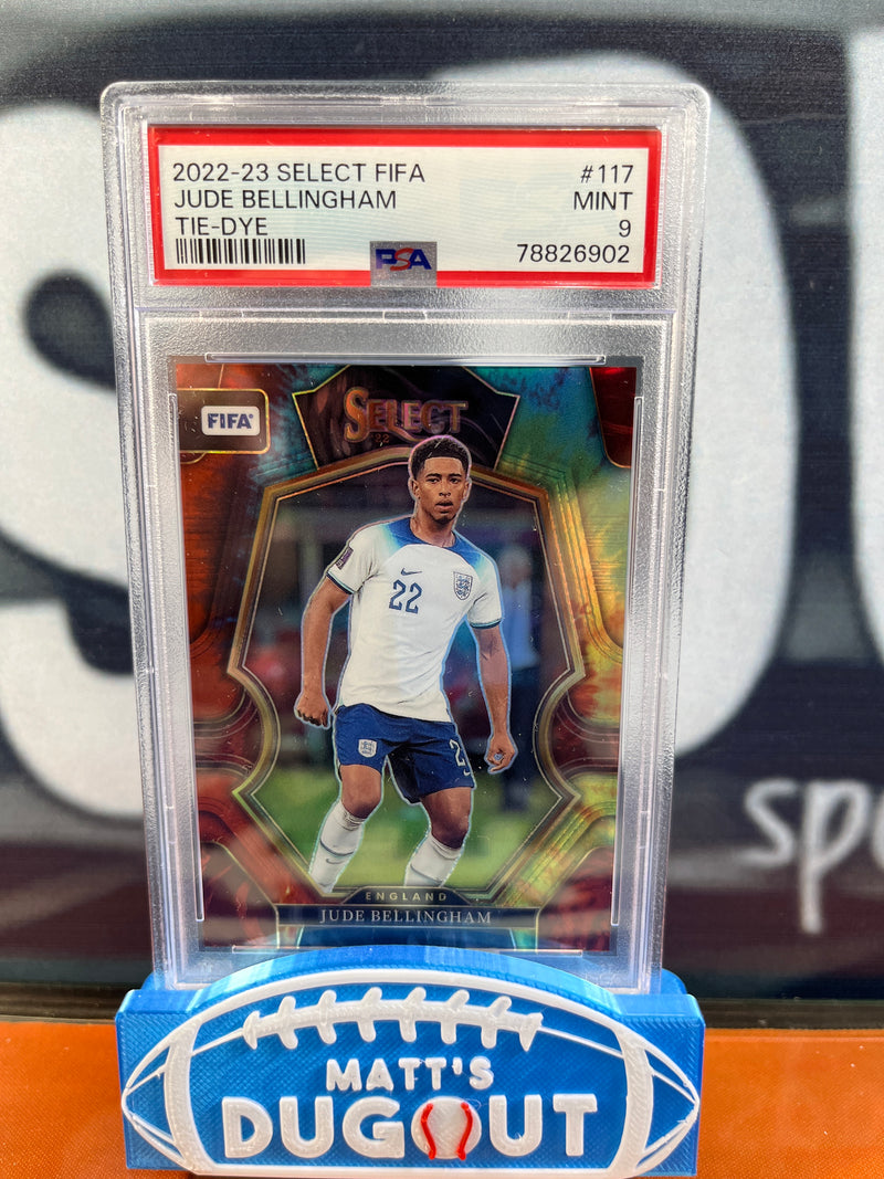 2022-23 Select FIFA Jude Bellingham Tie-Dye PSA 9