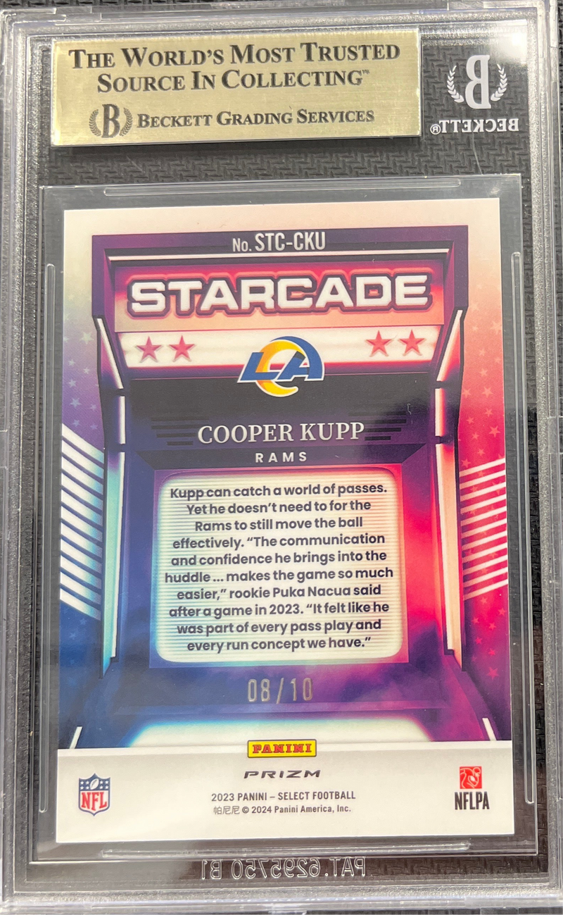 2023 Select Cooper Kupp Starcade Gold Prizm BGS 9.5