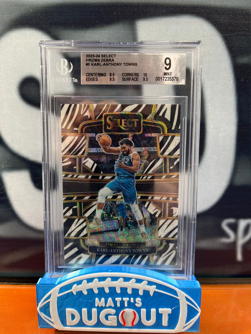 2023-24 Select Karl Anthony Towns Zebra BGS 9