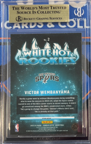 2023-24 Donruss Optic Victor Wembanyama White Hot Rooies Purple BGS 9.5