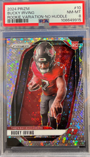 2024 Prizm Bucky Irving Rookie Variation-no Huddle PSA 8