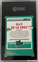 2023 Donruss Elly De La Cruz Holo Carolina Blue SGC 9.5