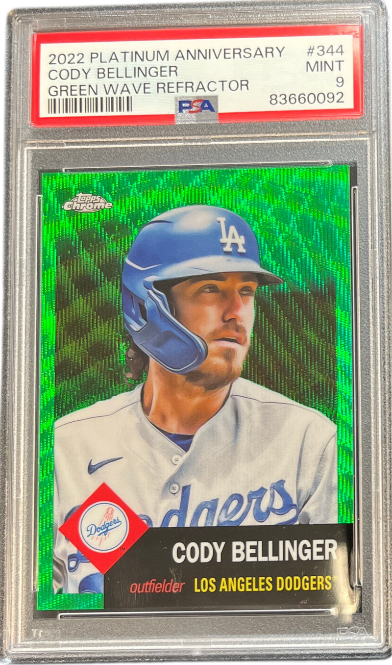 2022 Platinum Anniversary Cody Bellinger Green Wave PAA 9