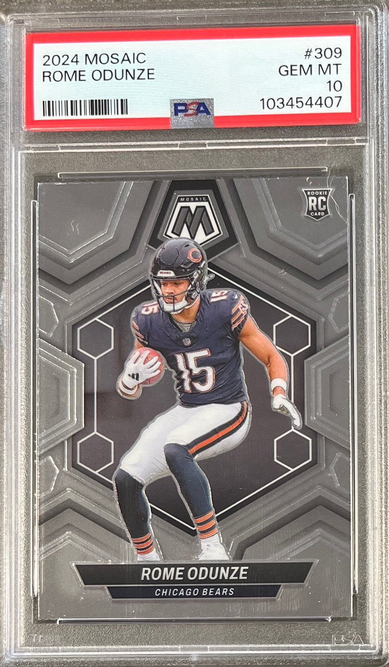 2024 Mosaic Rome Odunze PSA 10