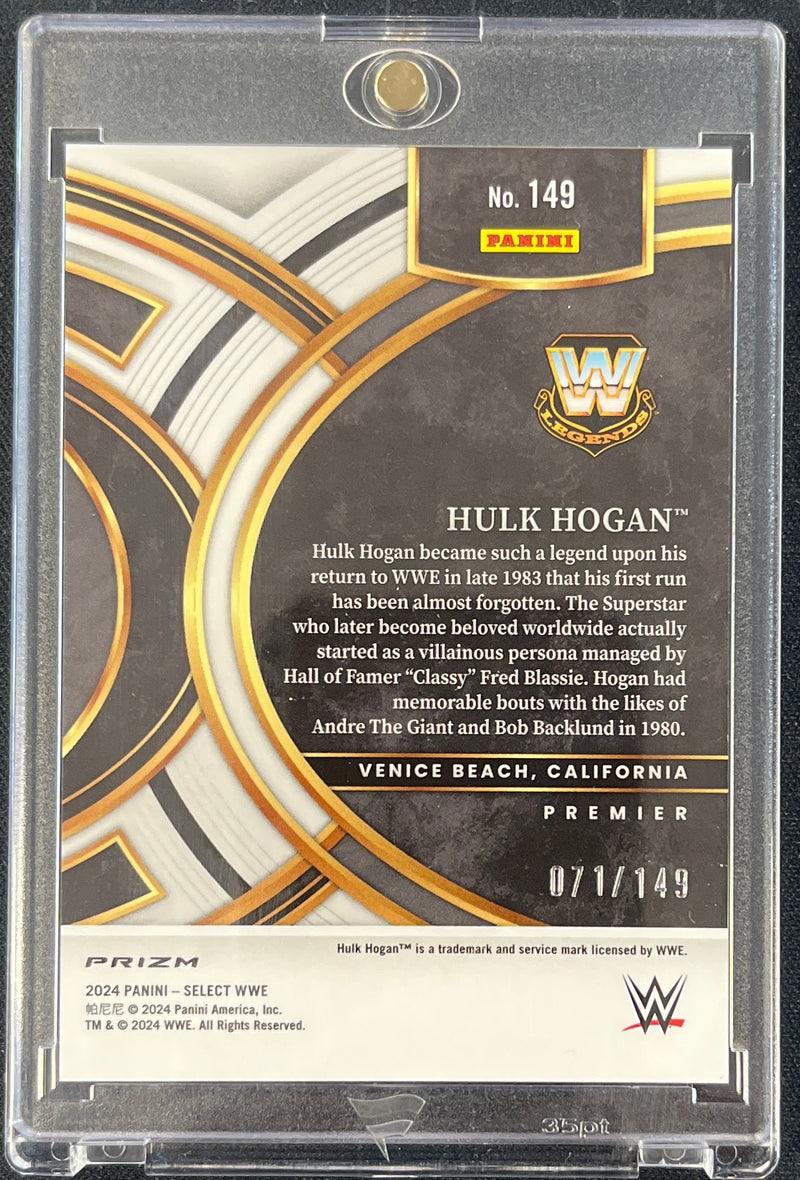 2024 Select WWE Hulk Hogan Red Prizm 071/149 (Raw)