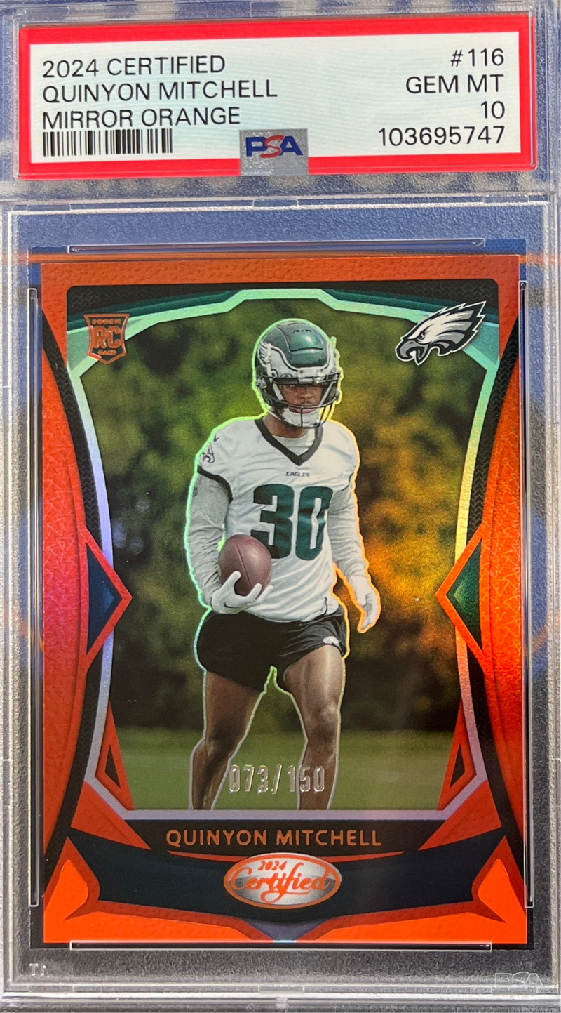 2024 Certified Quinyon Mitchell Mirror Orange PSA 10