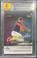 2022 Chronicles Spectra Juan Soto Auto Neon Marble BGS 7.5 Auto 10