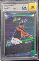2022 Chronicles Spectra Juan Soto Auto Neon Marble BGS 7.5 Auto 10