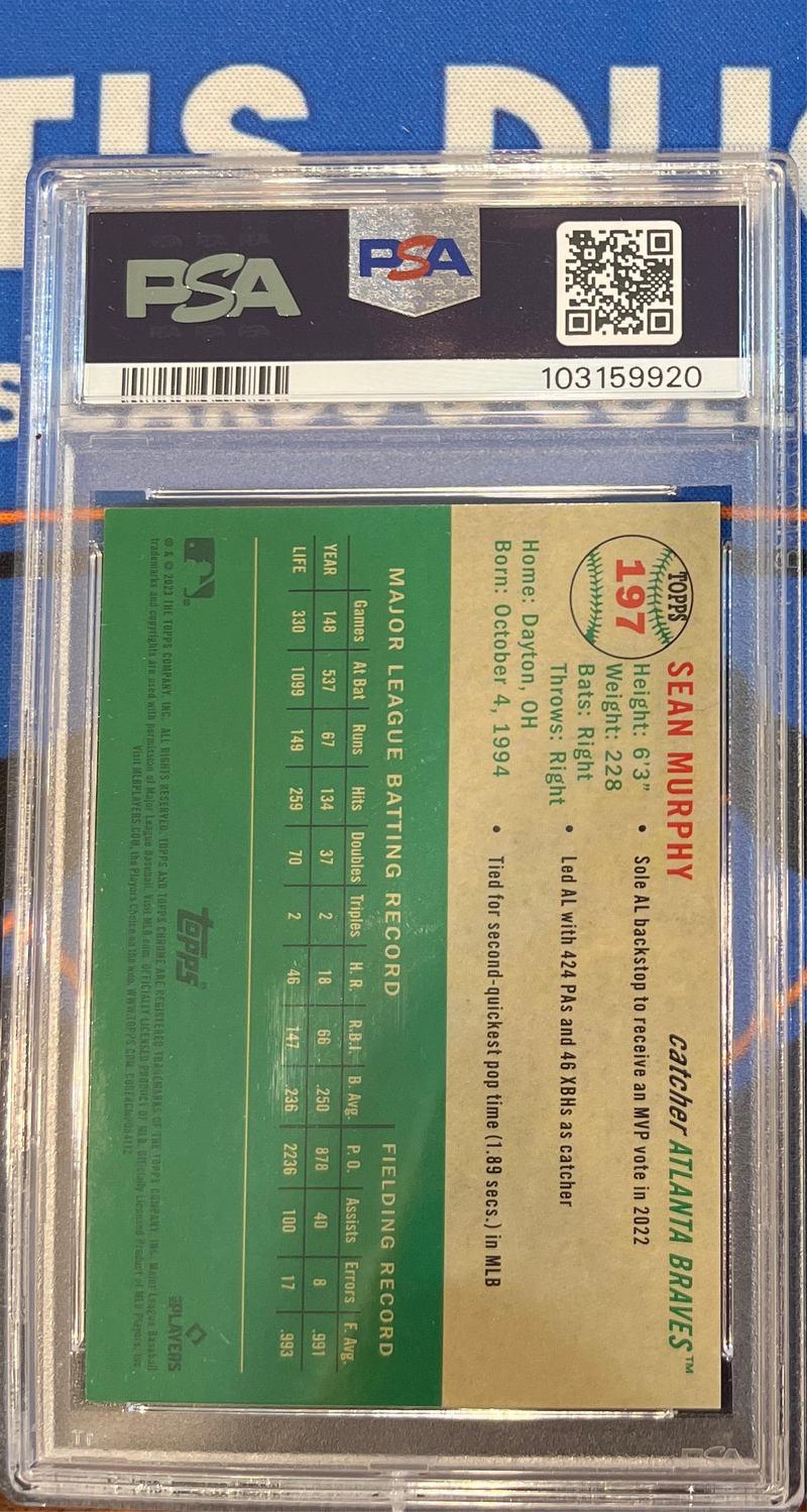 2023 Platinum Anniversary Sean Murphy Toile White/Green Ref PSA 9