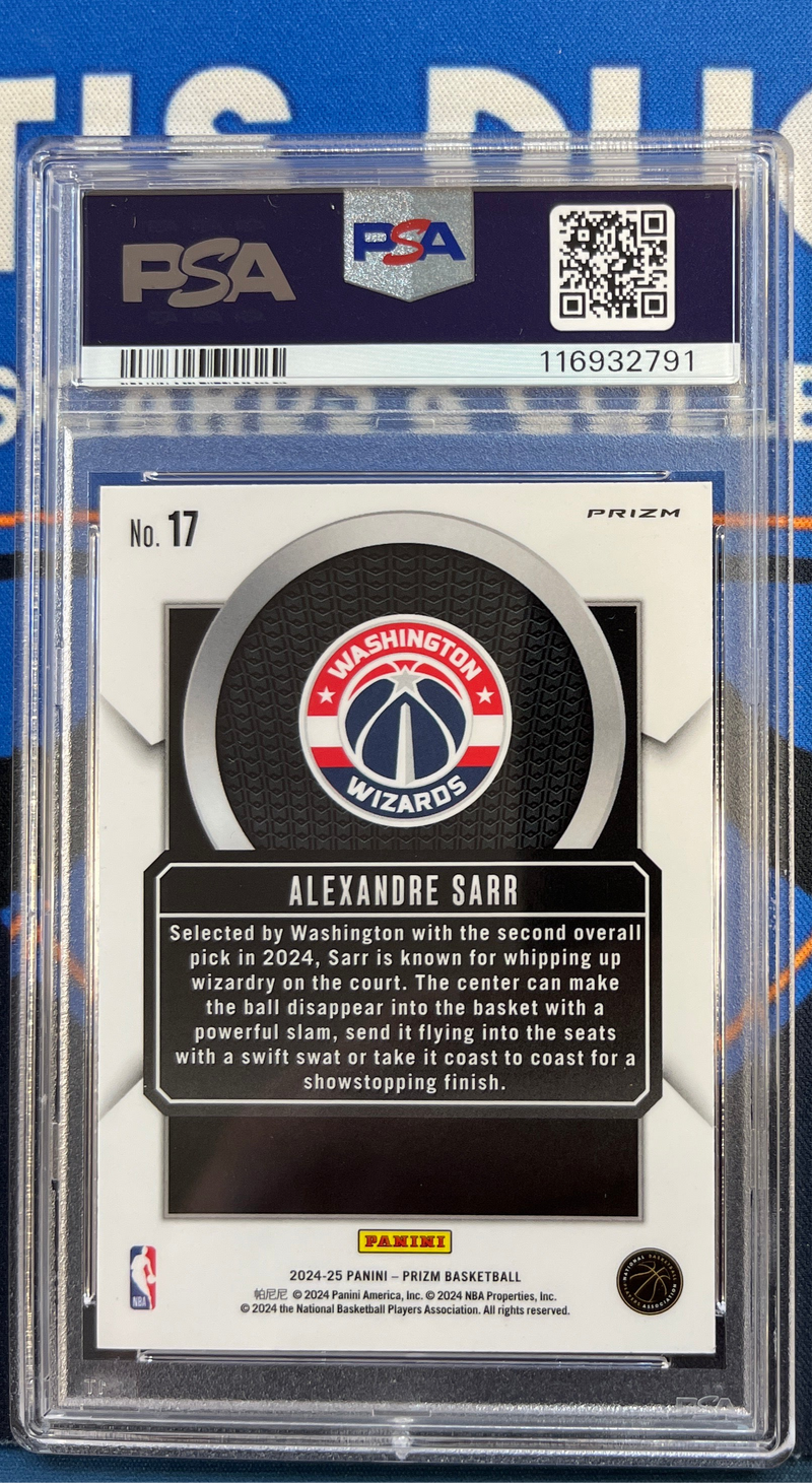 2024 Prizm Alexandre Sarr Talismen Silver PSA 9