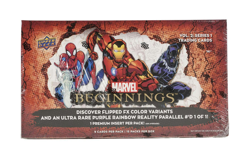 Marvel Beginnings Volume 2 Series 1 Trading Cards Box (Upper Deck 2021)