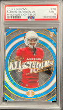 2024 Illusions Marvin Harrison Jr. Mystique Light Blue PSA 9